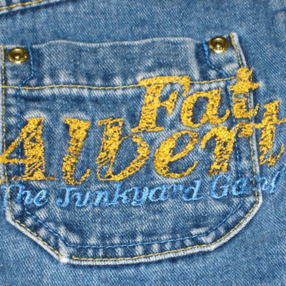 Kids FAT ALBERT & The Junk Yard Gang FUBU Platinum Denim Jean Jacket S 8 - 10 - Picture 3 of 8